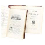 History Of Napoleon, by George Bussey, published by Joseph Thomas 1840, 2 volumes, half leather-