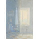 David Tindle (born 1932), interior, watercolour, 46cm x 33cm, framed Good condition