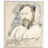 Polia Chentoff (Russian, 1896 - 1933), portrait of Robert Gibbings (Irish artist and author), oil on