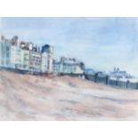 Fred Orchard (1933 - 1999), St Leonards-on-Sea towards Hastings Pier, watercolour, 23cm x 29cm,