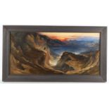 Manner of John Martin (1789 - 1854), Joshua spying out the land of Canaan, watercolour and