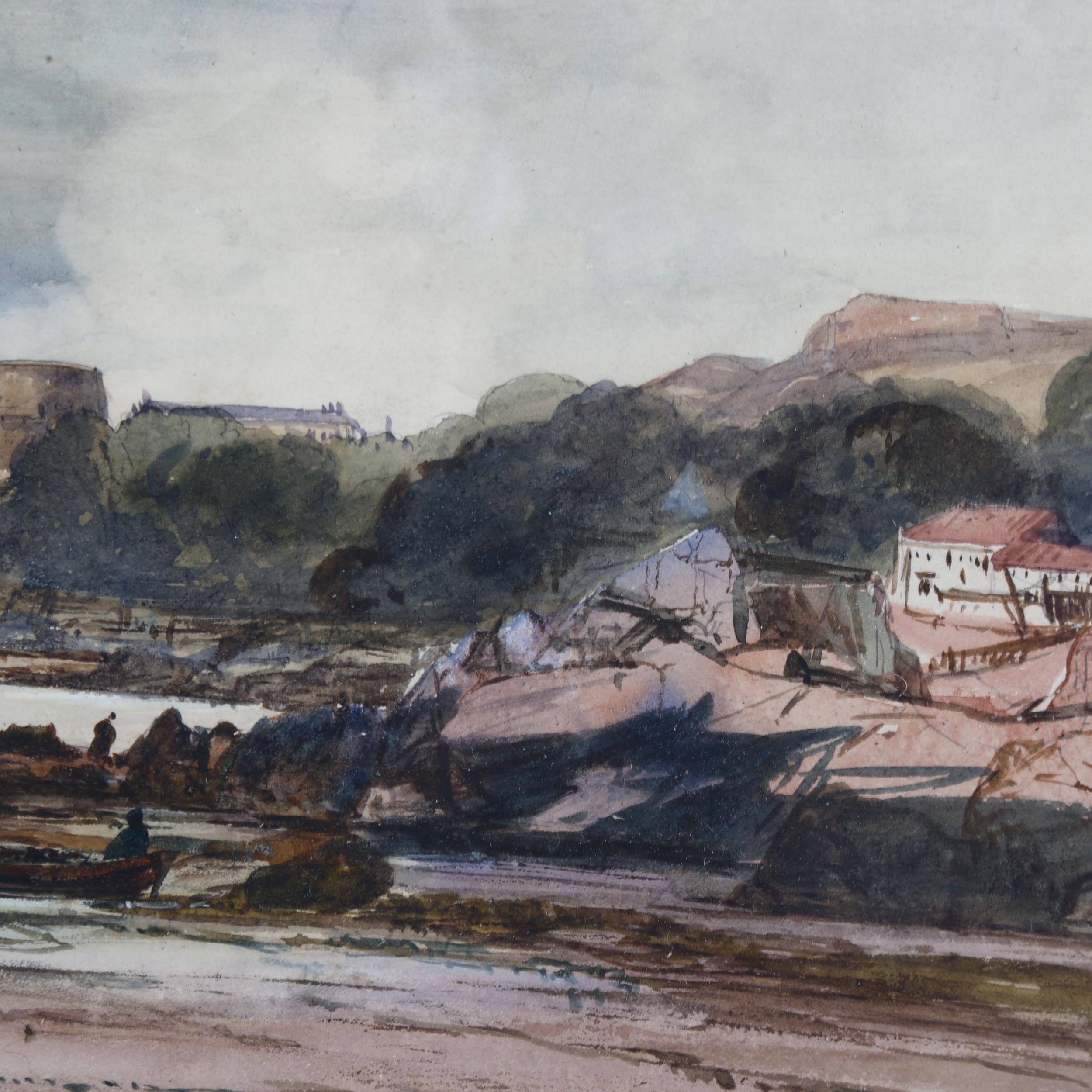 John Wilson Carmichael (1801 - 1868), coastal scene, watercolour/body colour, 23cm x 33cm, framed - Image 3 of 4