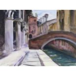 Anthony Bream (born 1943), Ponte Della Beccarie Venice, watercolour, signed and dated 1998, 38cm x