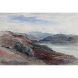 Bernard Walter Evans RI (1843 - 1922), landscape in North Wales, watercolour, 34cm x 49cm, framed