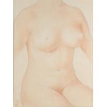 Edmond Xavier Kapp (1890 - 1978), nude, circa 1930, sanguine chalk, signed, 47cmx 35cm, framed