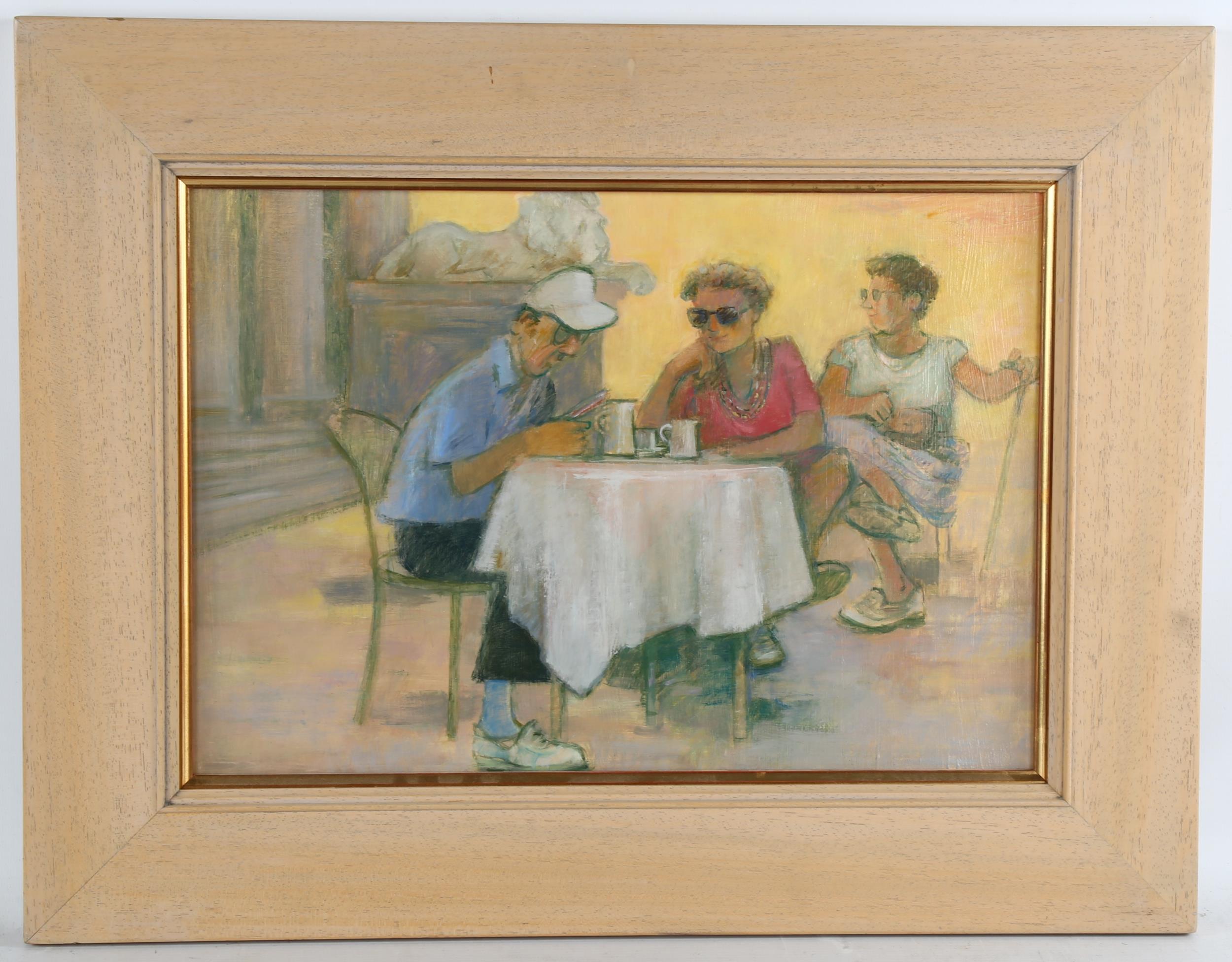 Audrey Lanceman (born 1931), sneakers, oil on board, 27cm x 40cm, framed Good condition - Image 2 of 4