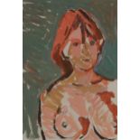Frank Beanland (1936 - 2019), nude life study, oil on board, 43cm x 28cm, framed Good condition