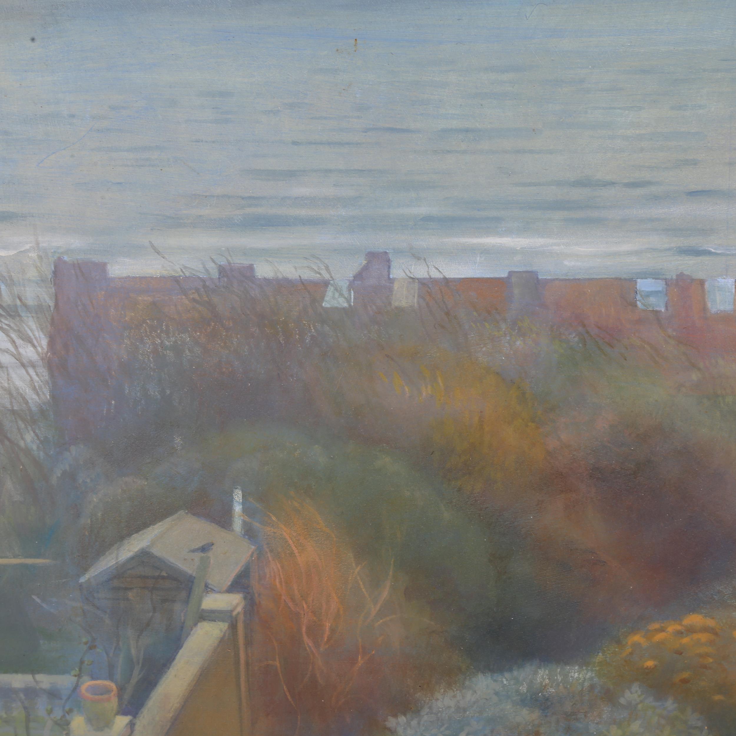 David Tindle (born 1932), terrace St Leonards-on-Sea, oil/acrylic on board, signed with monogram, - Image 3 of 4