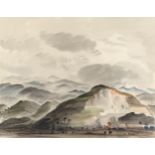 Roland Vivian Pitchforth (1895 - 1982), storm swept mountain landscape, watercolour, signed and
