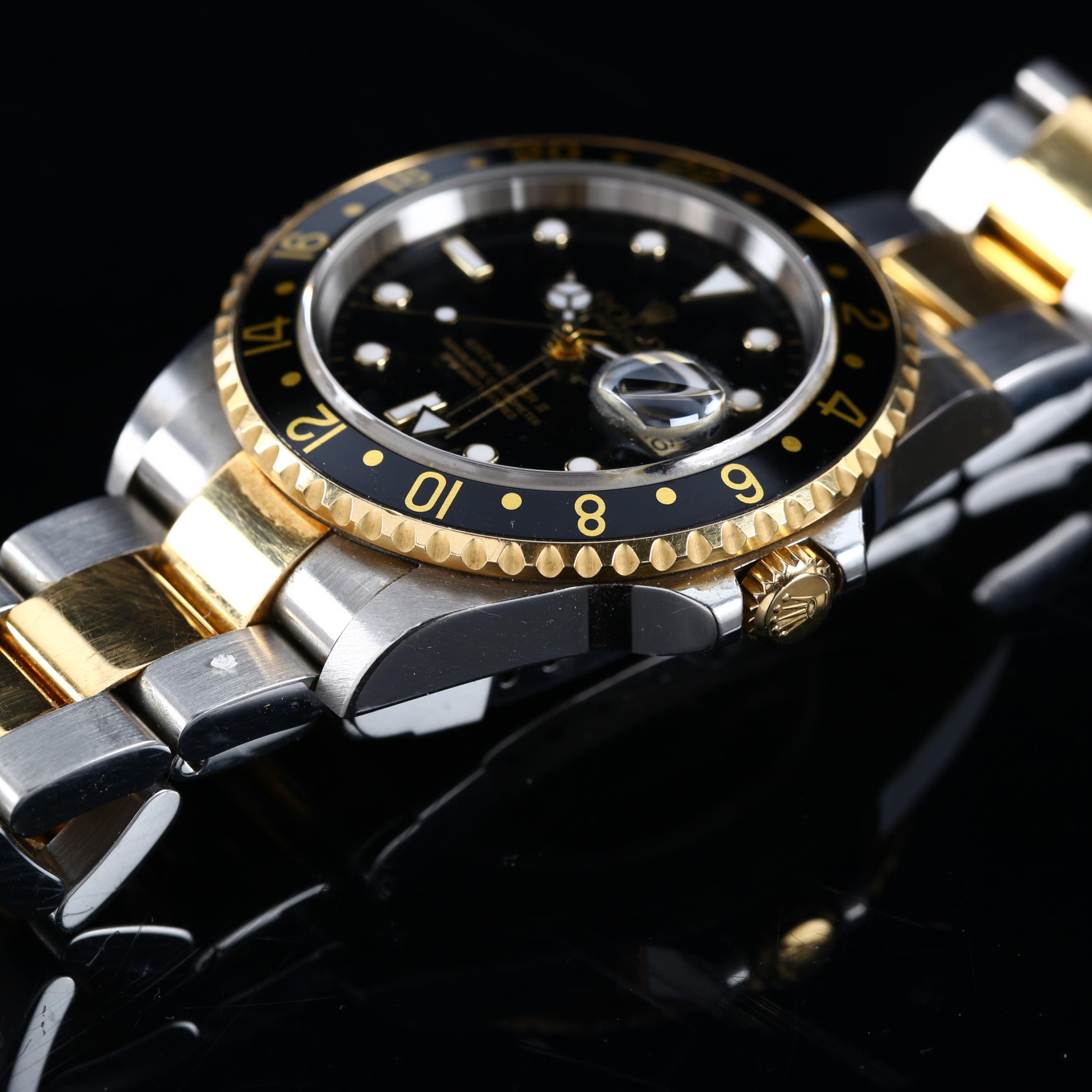 ROLEX - a bi-metal GMT Master II Oyster Perpetual Date automatic bracelet watch, ref. 16713, circa - Image 3 of 9