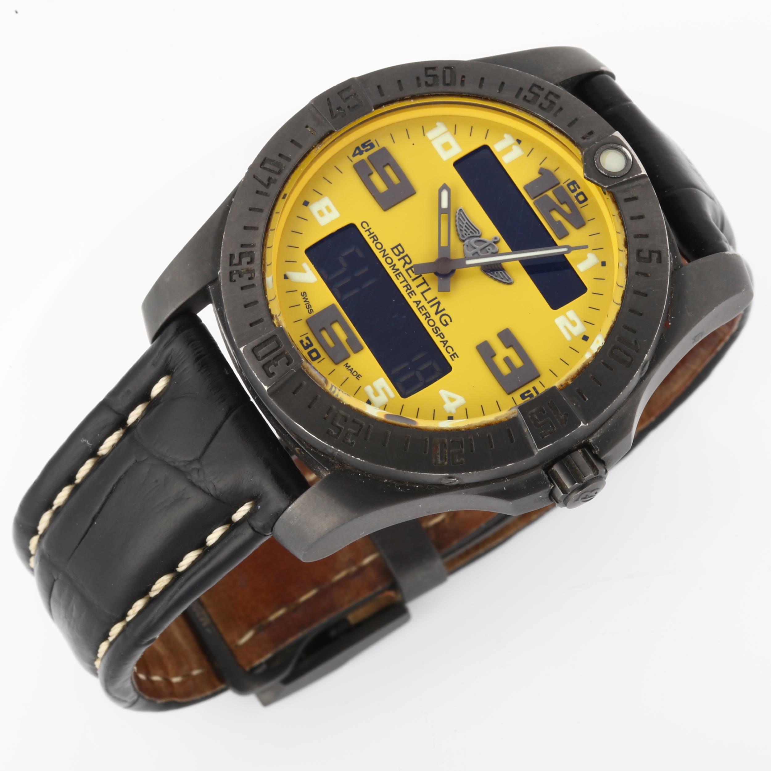 BREITLING - a limited edition titanium Aerospace Evo Night Mission quartz wristwatch, ref. - Image 2 of 5