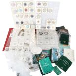 A large quantity of various Rolex watch parts and accessories, including gold spring bars, end