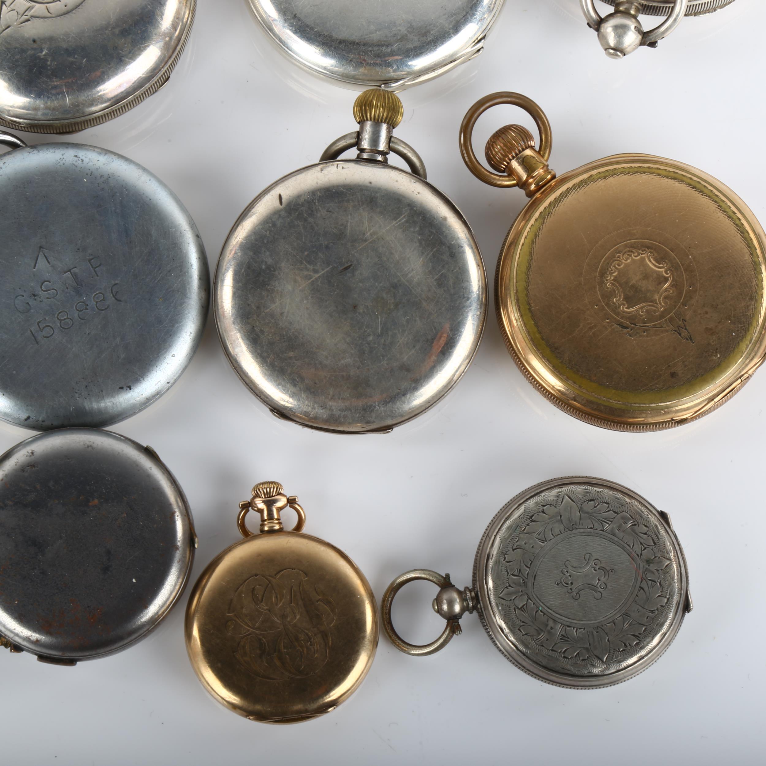 Various pocket watches, including British Military issue GSTP example, silver Waltham example etc - Image 5 of 5