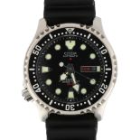 CITIZEN - a stainless steel Promaster Diver 200M automatic wristwatch, ref. 8203-S034124, circa