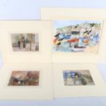 Audrey Lanceman (born 1931), a group of 7 watercolours, mainly London street scenes and Hastings