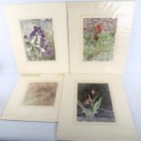 Maurice Sheppard (born 1947), 5 botanical and garden scenes, mounted (5)