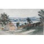 Thomas Smythe (1825 - 1907), farm landscape, watercolour, 27cm x 45cm, framed