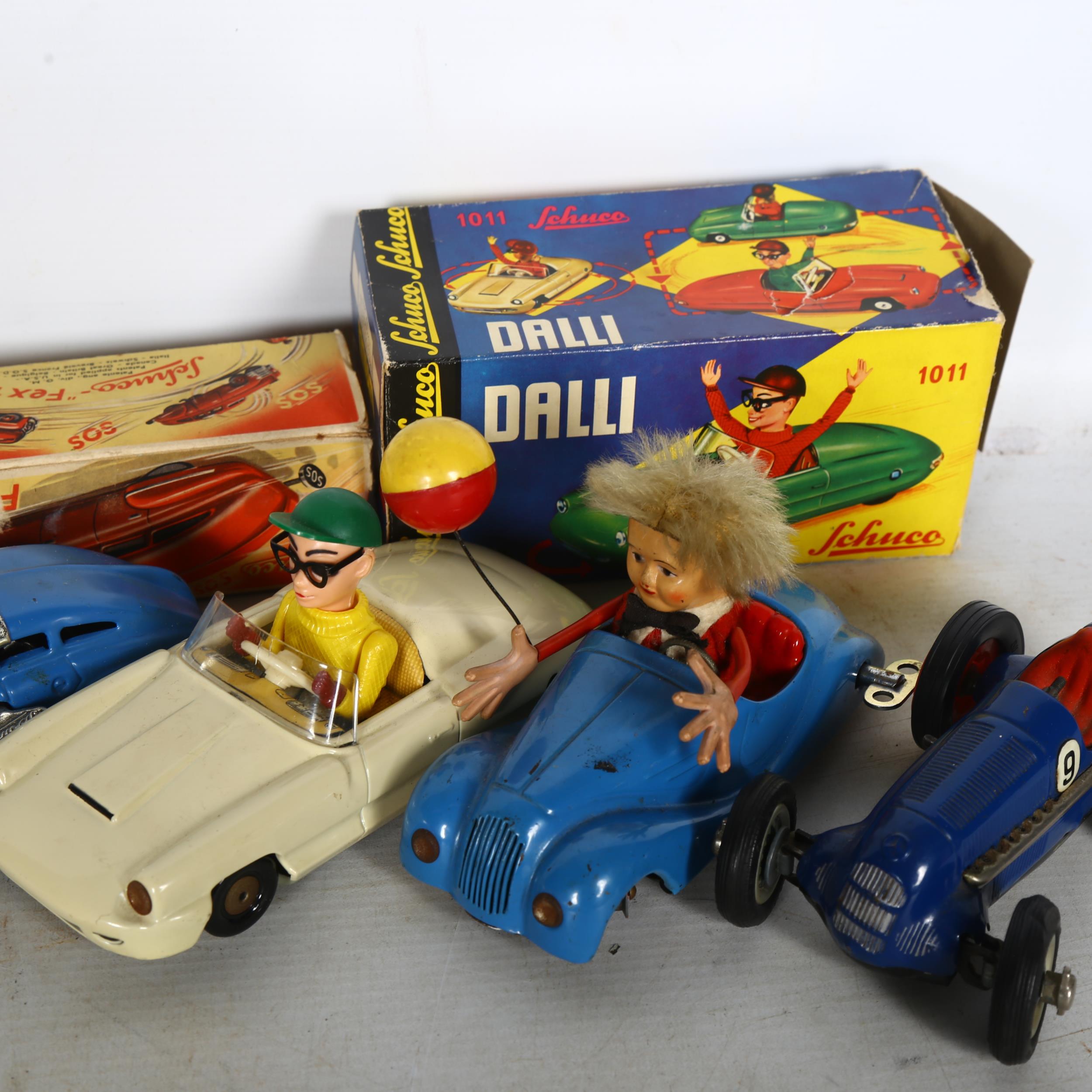 SCHUCO - Dalli 1011, a West German tinplate clockwork car, with box, no key, Schuco Sonny Peter 2006 - Image 2 of 2