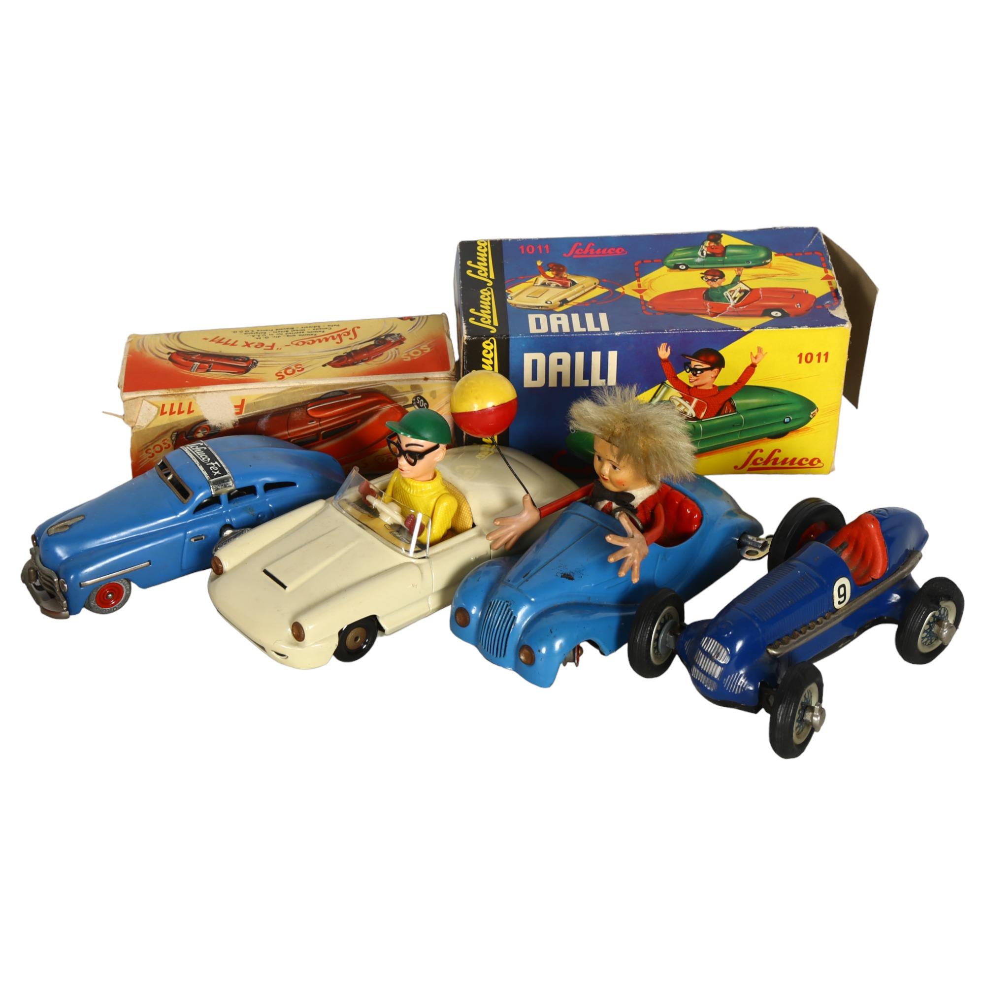 SCHUCO - Dalli 1011, a West German tinplate clockwork car, with box, no key, Schuco Sonny Peter 2006