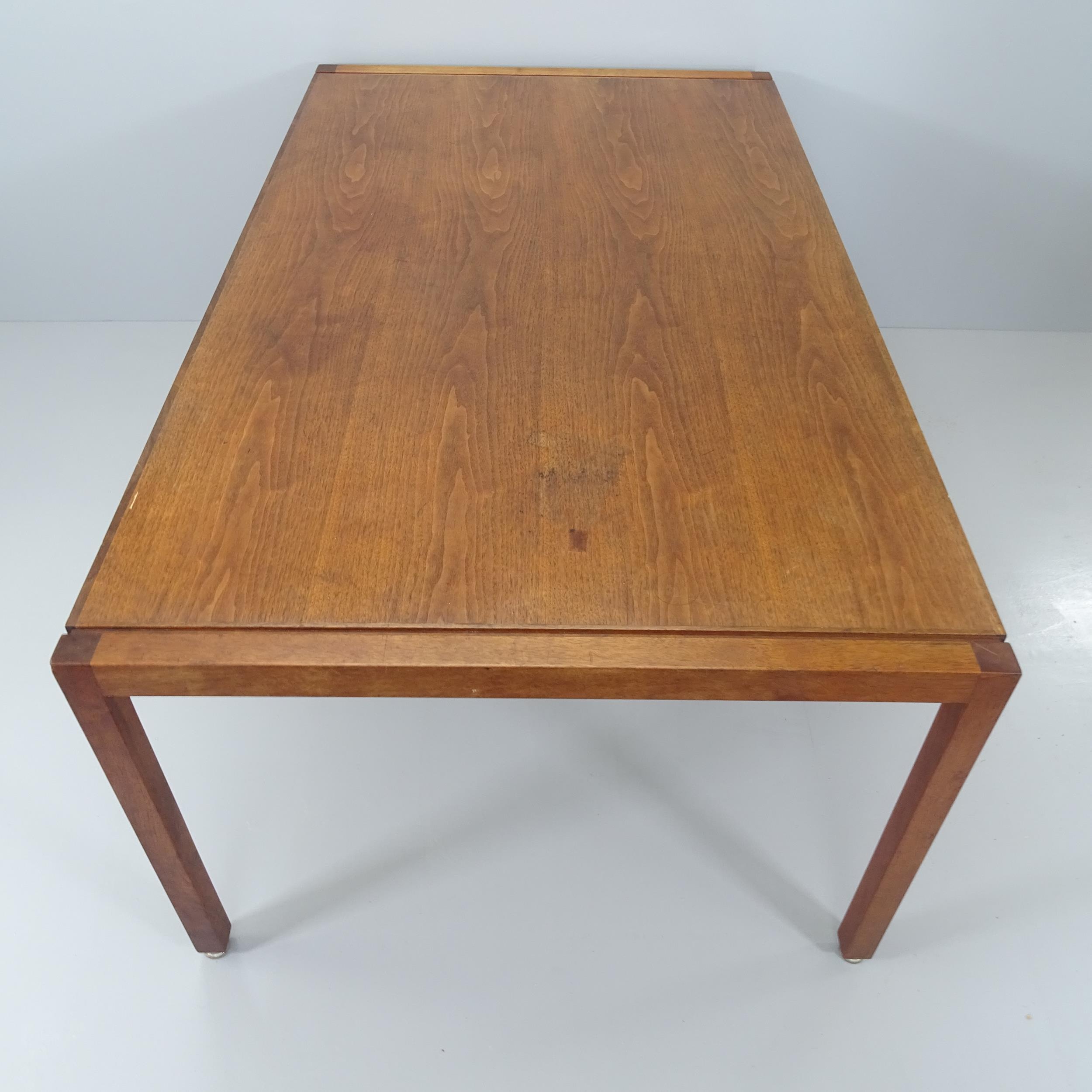 A mid-century teak dining table by Jens Risom for Jens Risom Design Ltd. with maker's label. - Image 2 of 2