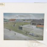 Donald Hughes (1881 - 1970), watercolour, Bristol docks, signed, 24cm x 36cm, mounted Good condition