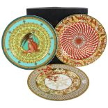 A collection of 21 Versace designed limited edition Christmas wall plates for Rosenthal Studio-Line,