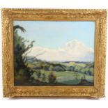 Walter James Steggles (1908 - 1997), landscape near Lewes, oil on panel, signed, inscribed verso