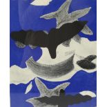 Georges Braque (1882-1963), colour lithograph on Arches paper, Oiseaux, 30cm x 25cm. Lithography