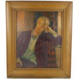 Hubert Andrew Freeth (1912 - 1986), portrait of Ronald English, oil on board, signed with