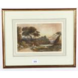 John Varley (1778 - 1842), landscape study, watercolour, signed and dated 1839, 15cm x 24cm,