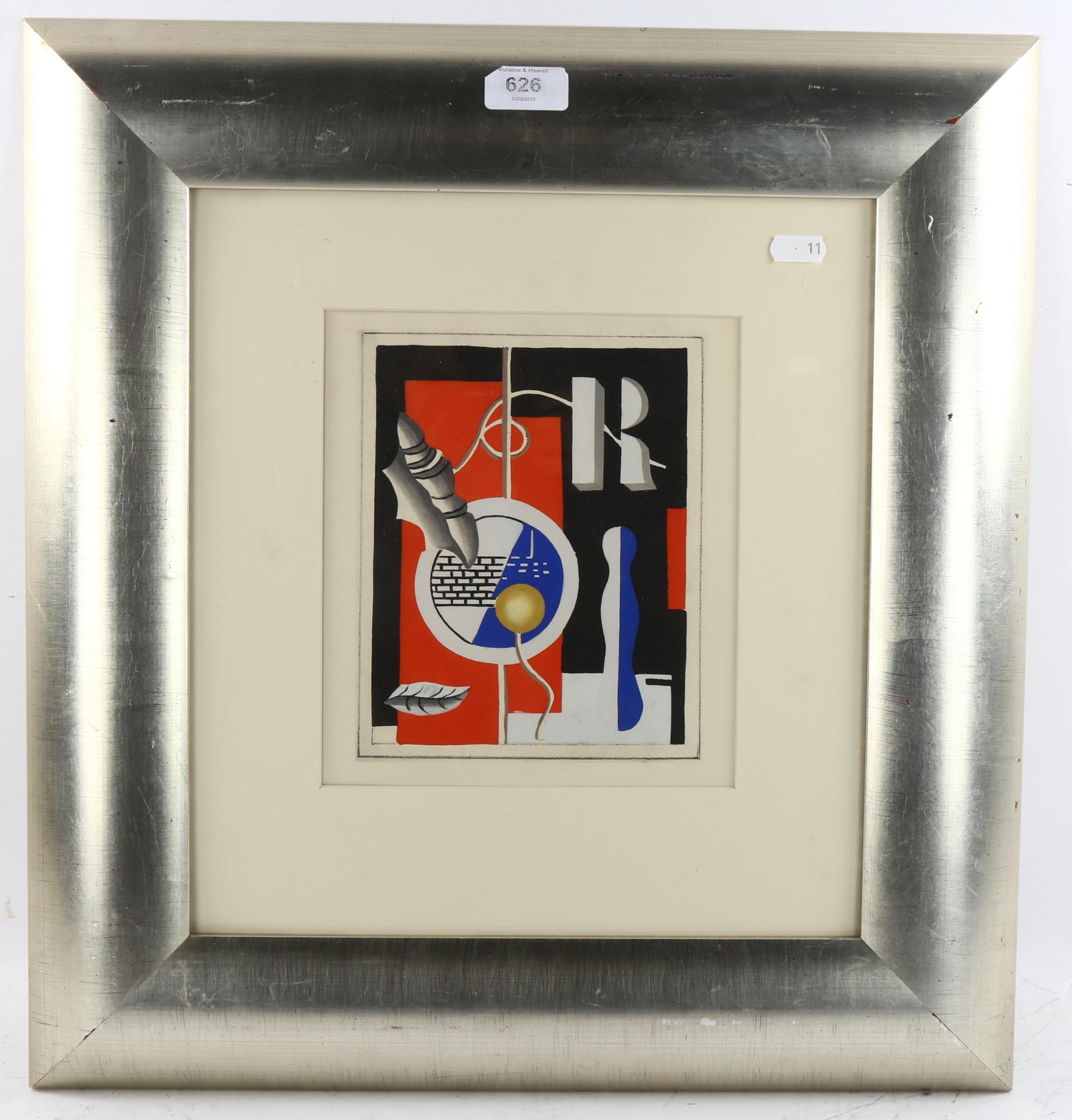 Fernand Leger (1881 - 1955), abstract composition, pochoir print, 1928 issue for Cahier d'Art from - Image 2 of 4