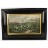 2 late 19th/early 20th century watercolours, rural landscapes by the same hand, both unsigned,