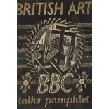Eric Ravilious (1903 - 1942), British Art BBC Talks pamphlet, wood engraving 1934, 24cm x 17cm,