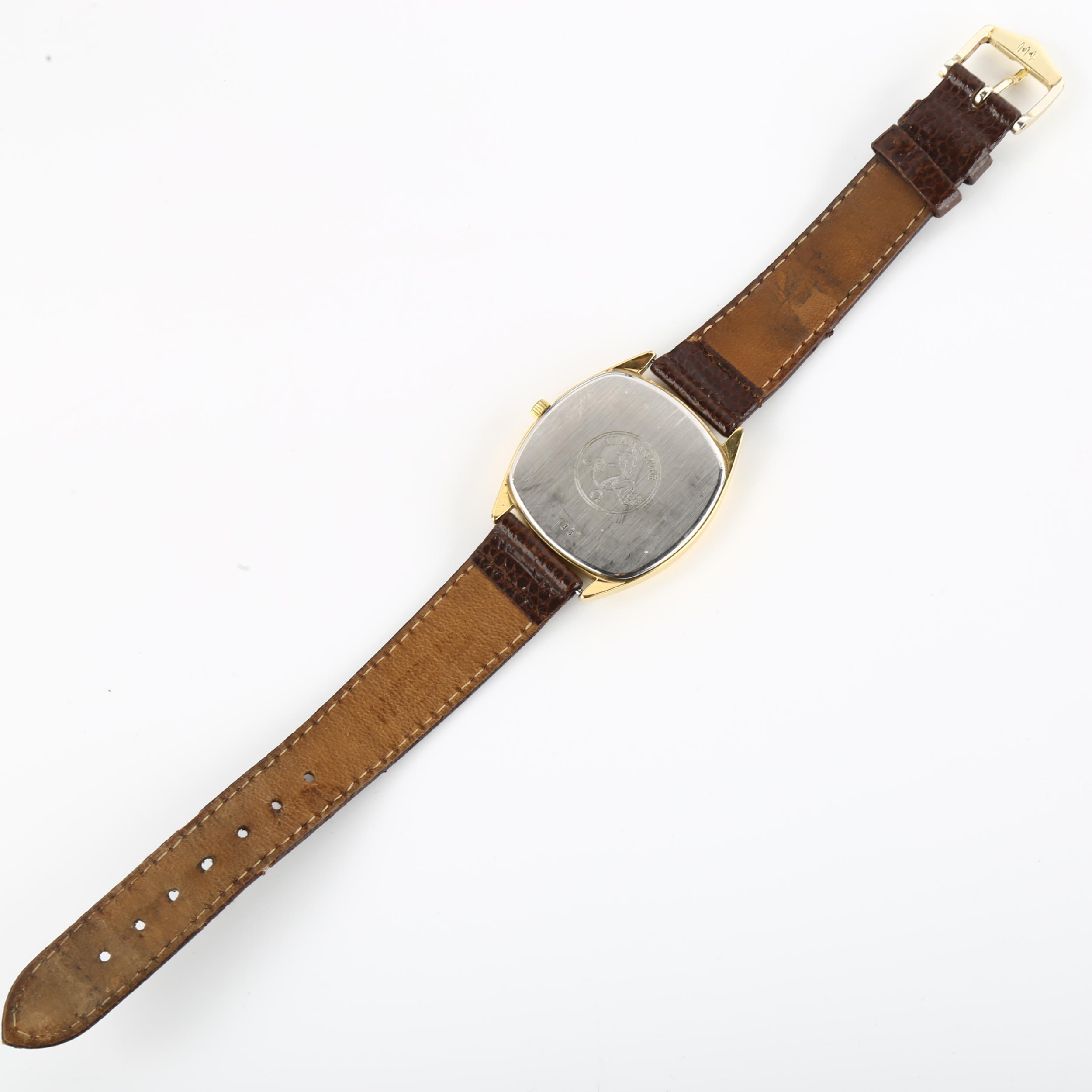 OMEGA - a gold plated stainless steel Seamaster quartz wristwatch, ref. 196.0280, circa 1980, - Image 3 of 5