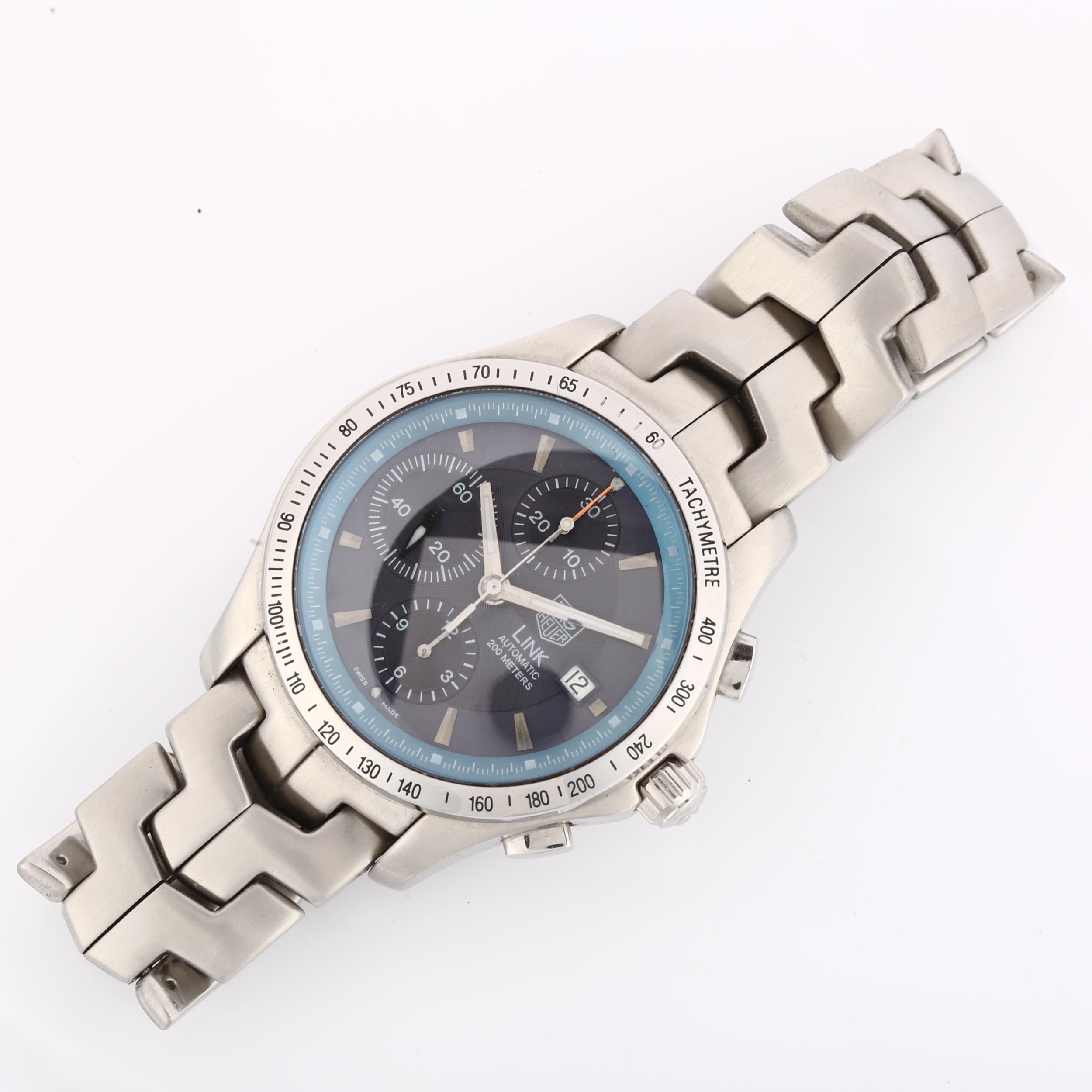 TAG HEUER - a stainless steel Link automatic chronograph bracelet watch, ref. CJF2114, circa 2008, - Image 2 of 5