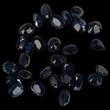 A quantity of unmounted vari-cut sapphires, 6.5g total Lot sold as seen unless specific item(s)