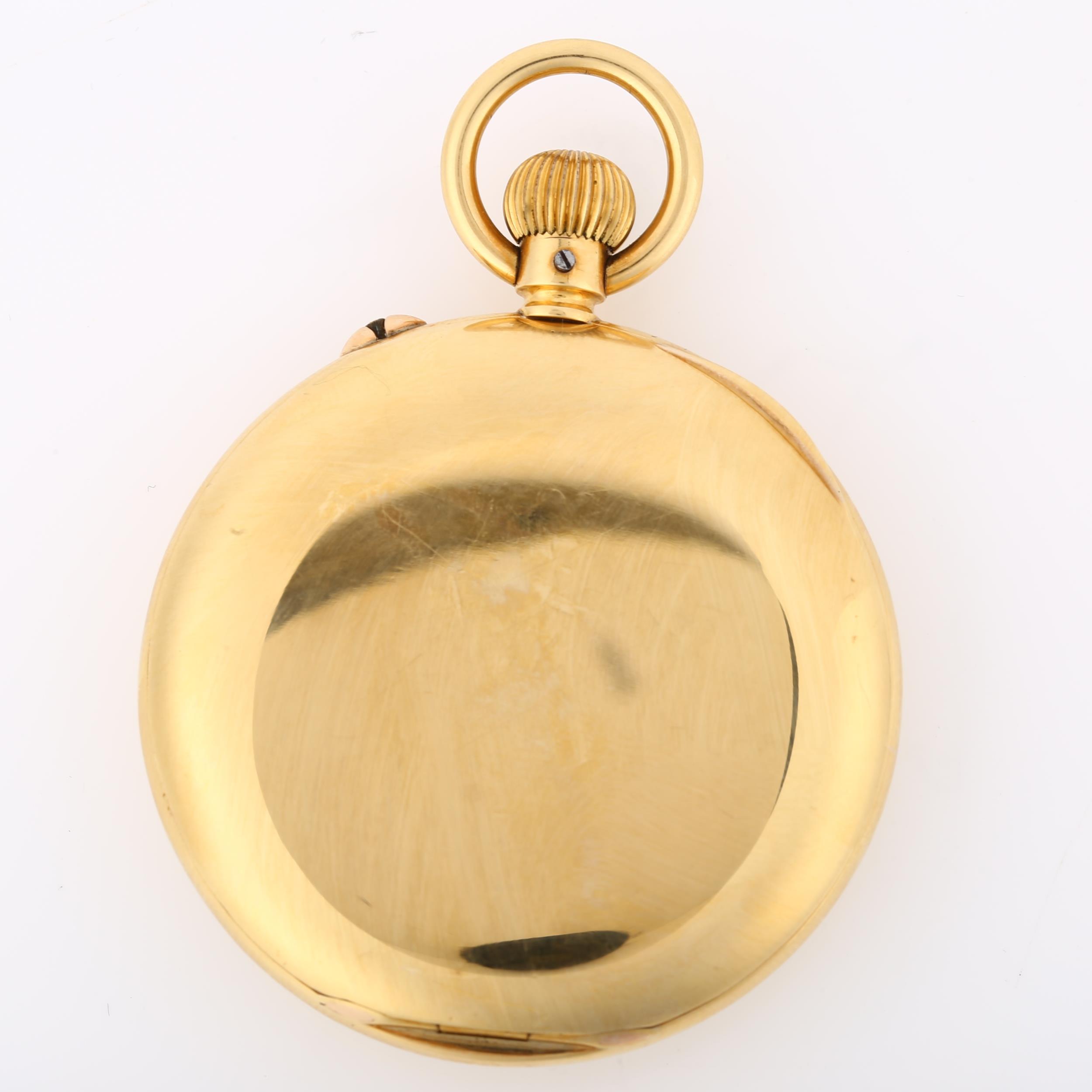 CHARLES FRODSHAM & CO LTD - an early 20th century 18ct gold open-face keyless pocket watch, silvered - Image 2 of 5