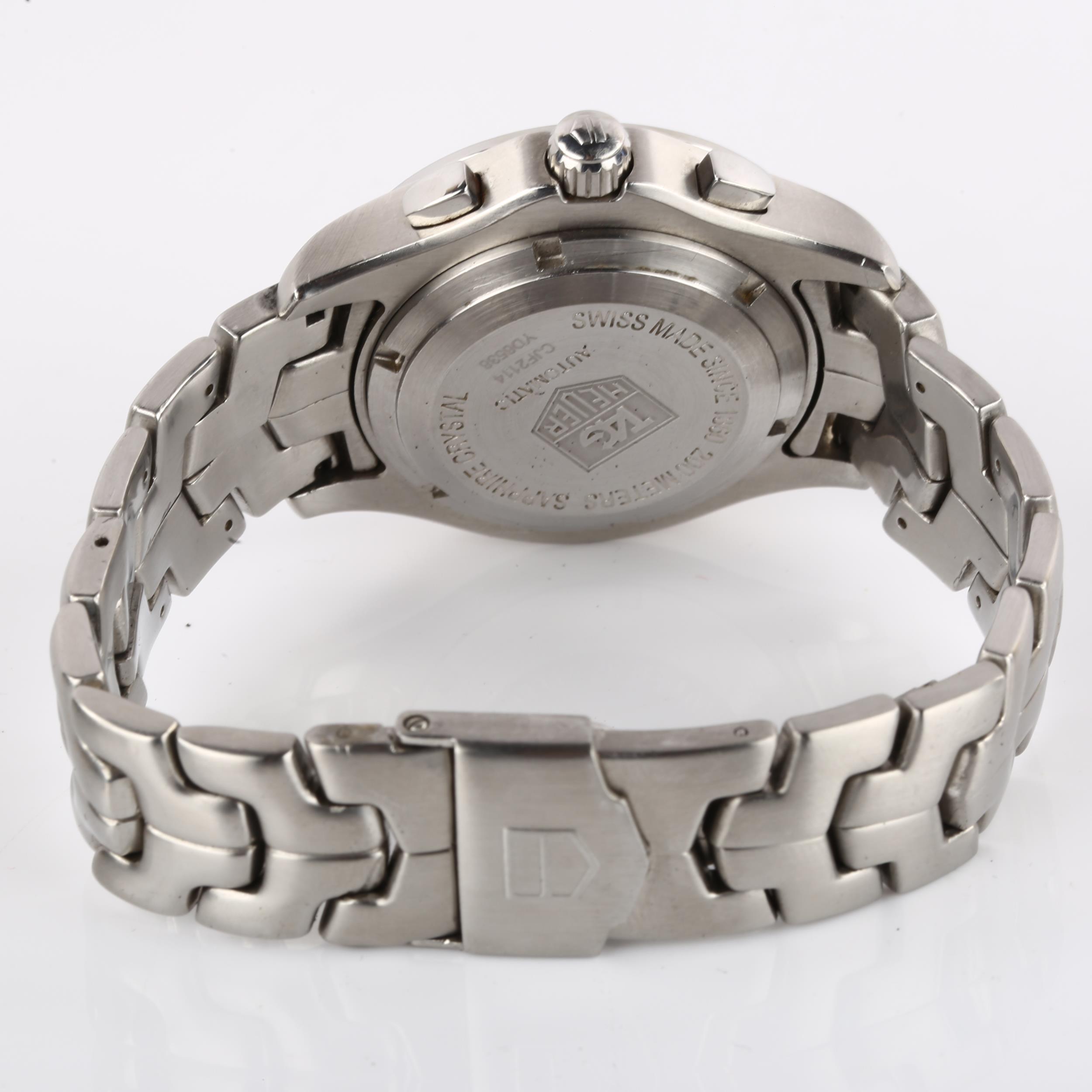 TAG HEUER - a stainless steel Link automatic chronograph bracelet watch, ref. CJF2114, circa 2008, - Image 3 of 5