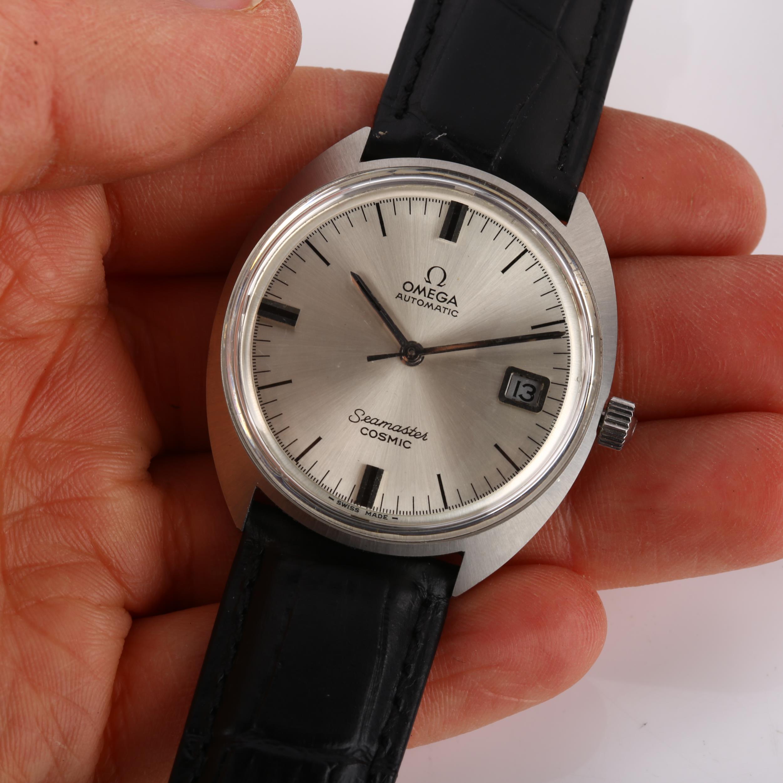 OMEGA - a stainless steel Seamaster Cosmic automatic wristwatch, ref. 166.026, circa 1960s, silvered - Image 5 of 5