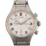 VICTORINOX - a stainless steel Swiss Army Base Camp quartz chronograph bracelet watch, ref. V.25331,