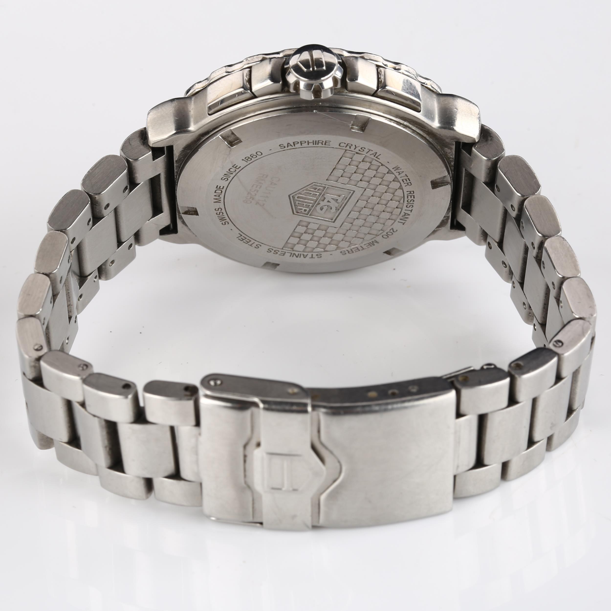 TAG HEUER - a stainless steel Formula 1 quartz chronograph bracelet watch, ref. CAU1112, black - Image 3 of 5