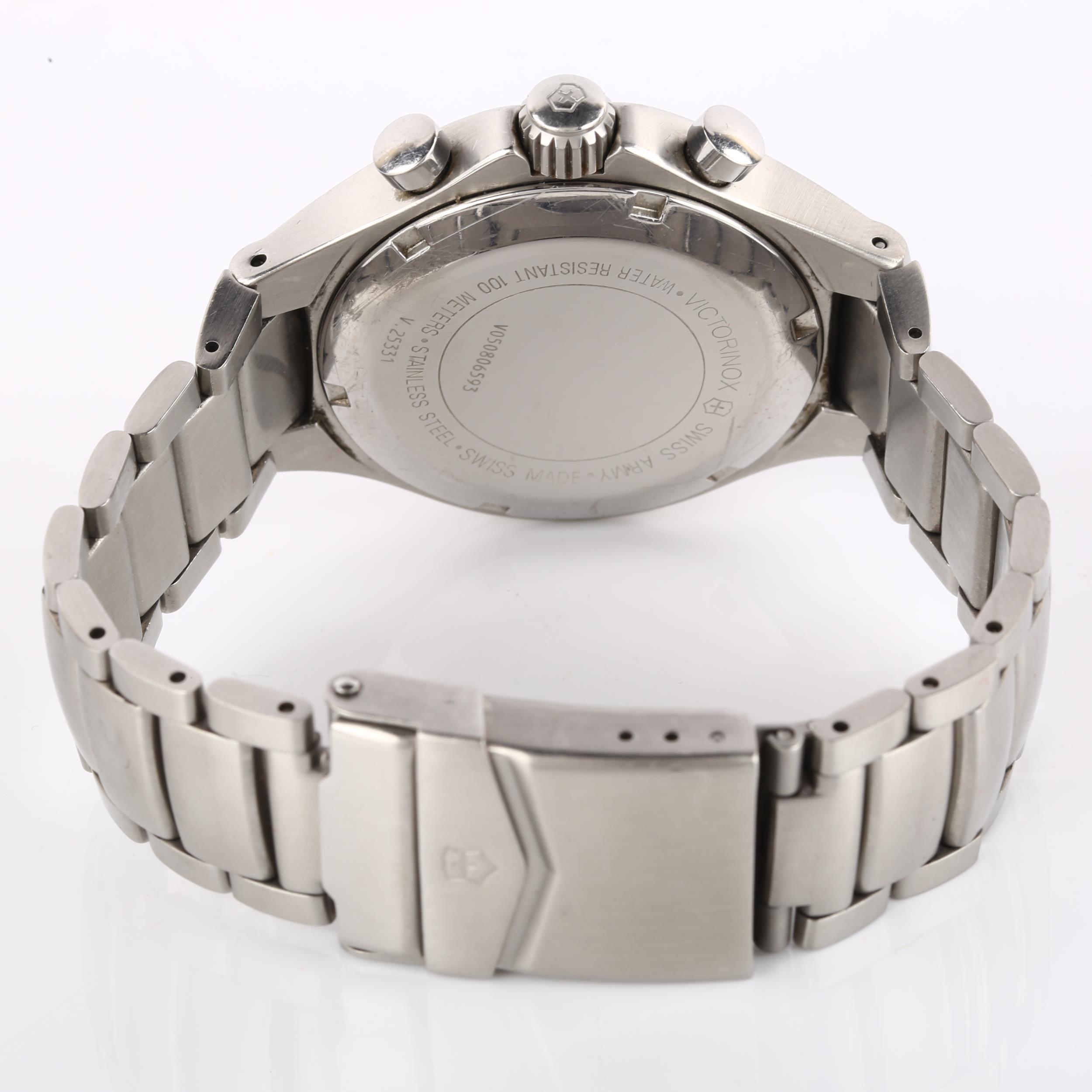 VICTORINOX - a stainless steel Swiss Army Base Camp quartz chronograph bracelet watch, ref. V.25331, - Image 4 of 5