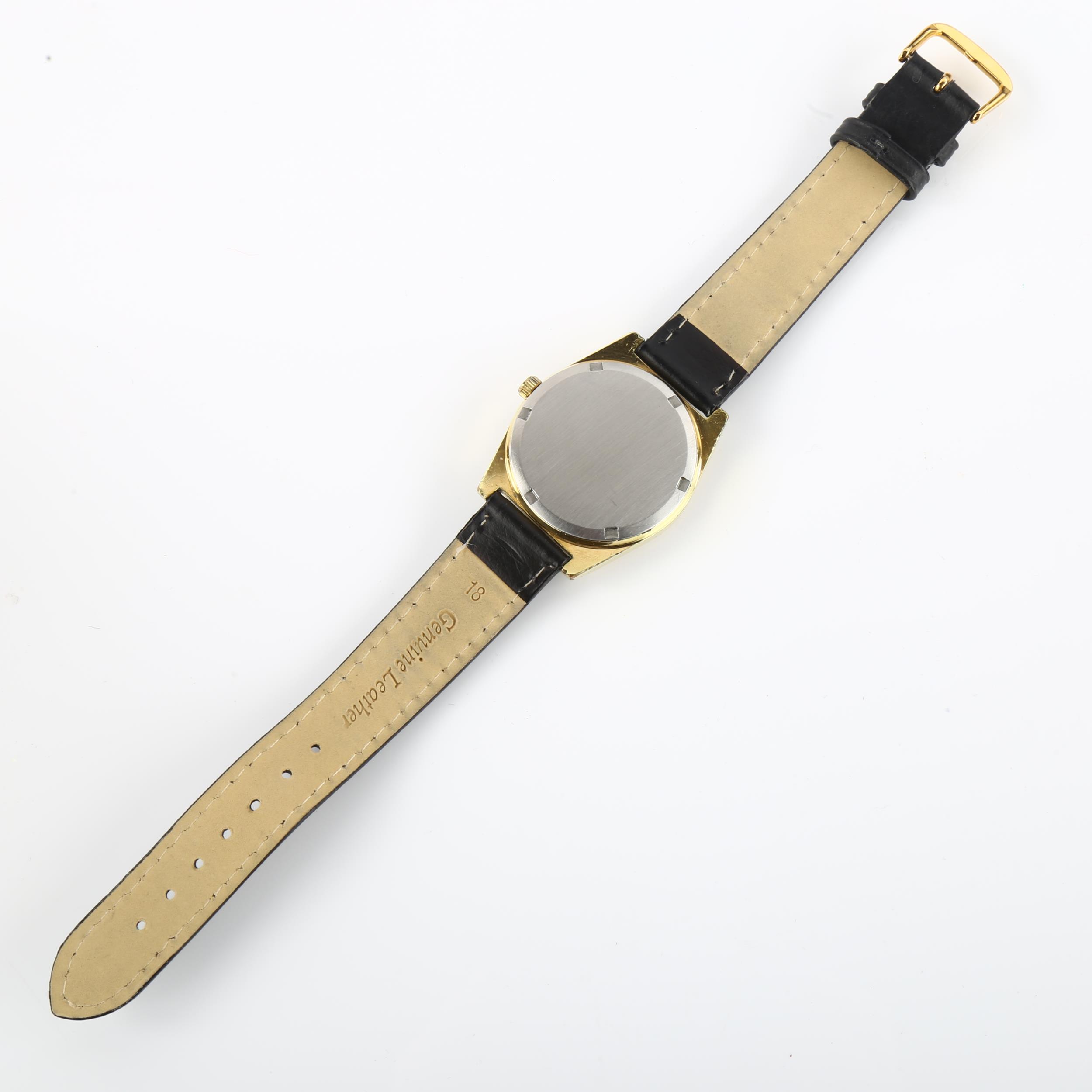 OMEGA - a gold plated stainless steel Geneve mechanical wristwatch, ref. 136.0049, circa 1972, - Image 3 of 5