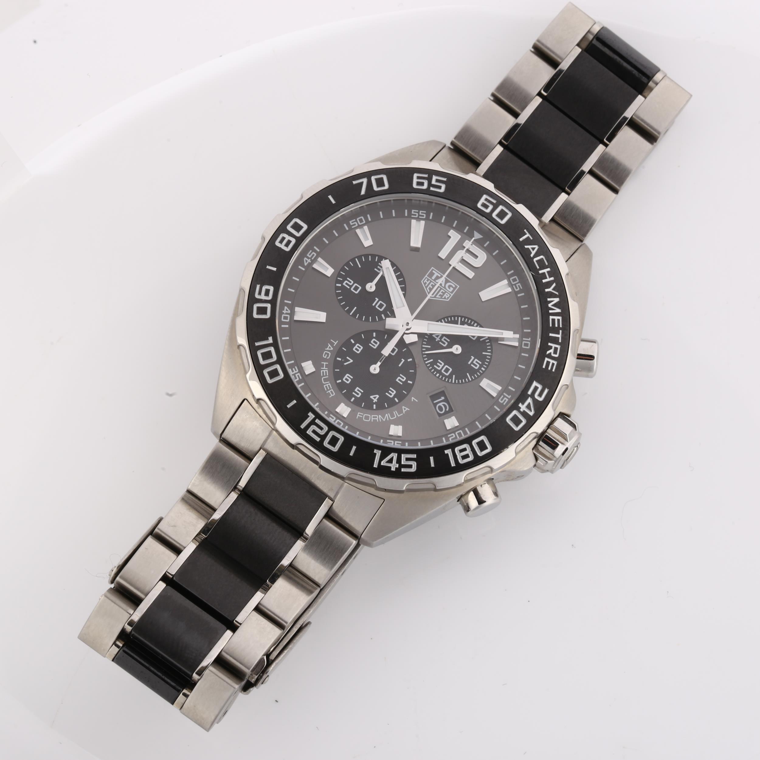 TAG HEUER - a stainless steel Formula 1 quartz chronograph bracelet watch, ref. CAZ1011, circa 2017, - Image 2 of 5