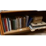 A shelf of various books about lathes and their uses, ironmongery catalogues etc