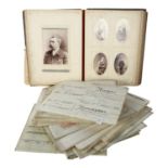 19th century conveyancing documents, and a Victorian family photograph album awarded as a prize in