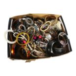 A large collection of modern costume bangles, necklaces etc