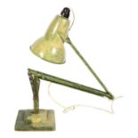 An early 20th century Herbert Terry anglepoise lamp, later painted finish