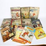 A collection of First Edition Rupert annuals, 1940/50's, and a group of the Adventure series and a