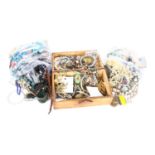 2 large bags of mixed costume jewellery, and a box of costume jewellery (3)